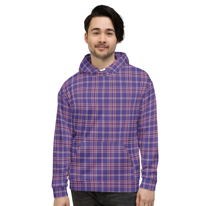 Purple Orchid and Violet Plaid Hoodie product image (2)