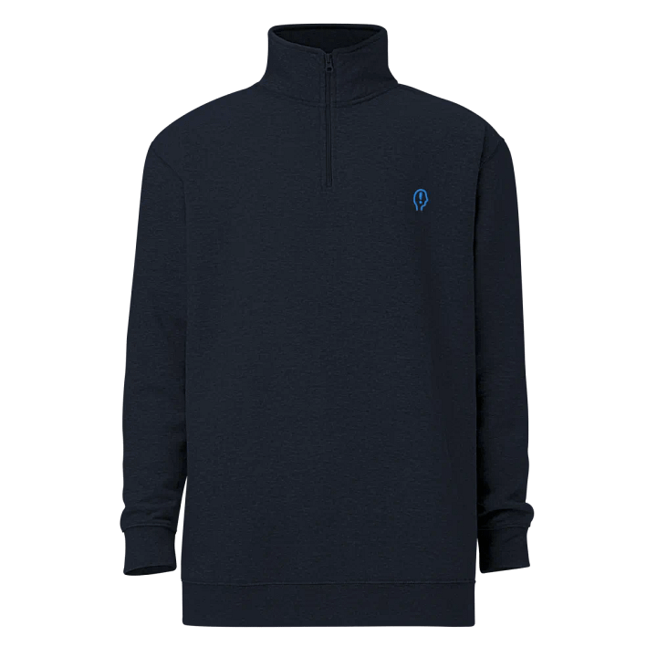 EXCLAIMING MENTALLY (aqua) embroidered quarter zip product image (12)