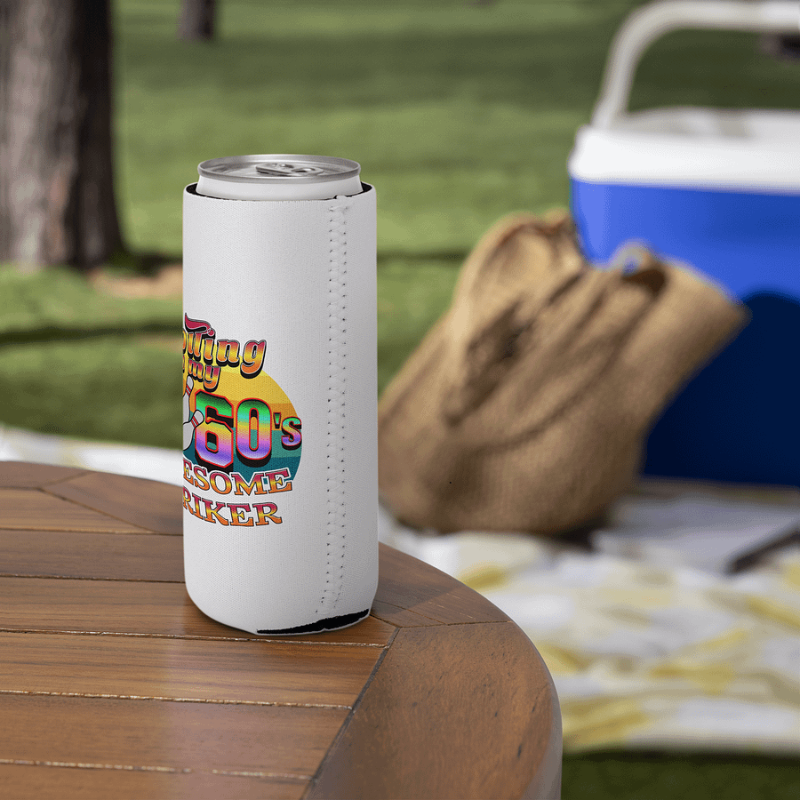 Rolling In My 60s Awesome Striker Bowling Coozie Can Cooler product image (14)