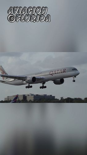 Avion Airbus A350 Qatar Airways Aterrizando En El Aeropuerto Int'l De Miami

#airplanespotting #planespotting #planespotter #...