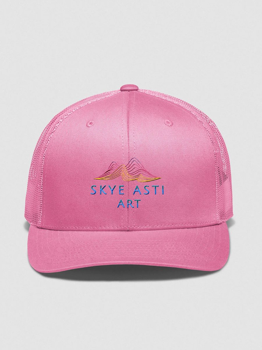 Skye Asti Art Collection Pink Retro Trucker Hat product image (1)