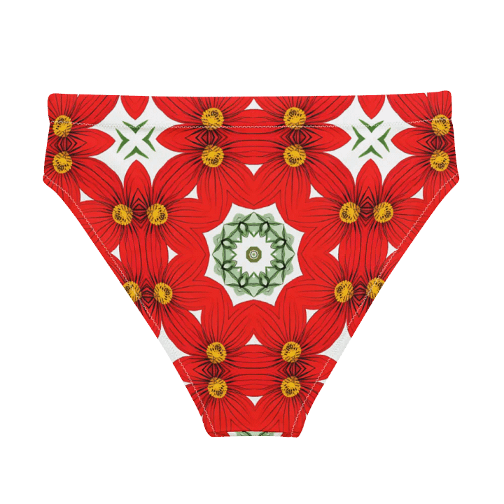 Kaleidoscopic Blooms High-Waisted Bikini Bottom product image (2)