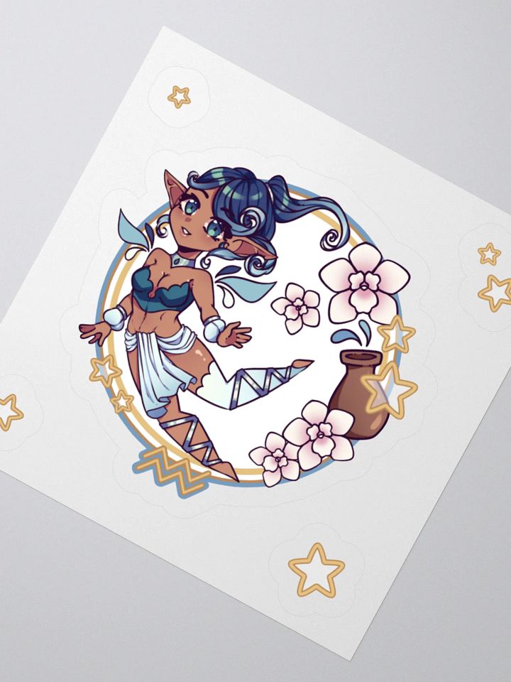 AQUARIUS ☆ Zodiac Chibi Sticker product image (6)