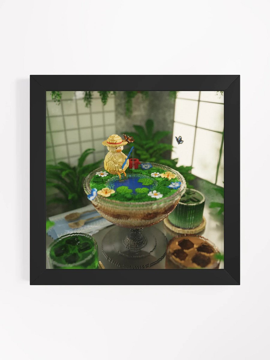 Tiny Fishing 🌙 Framed Print product image (1)