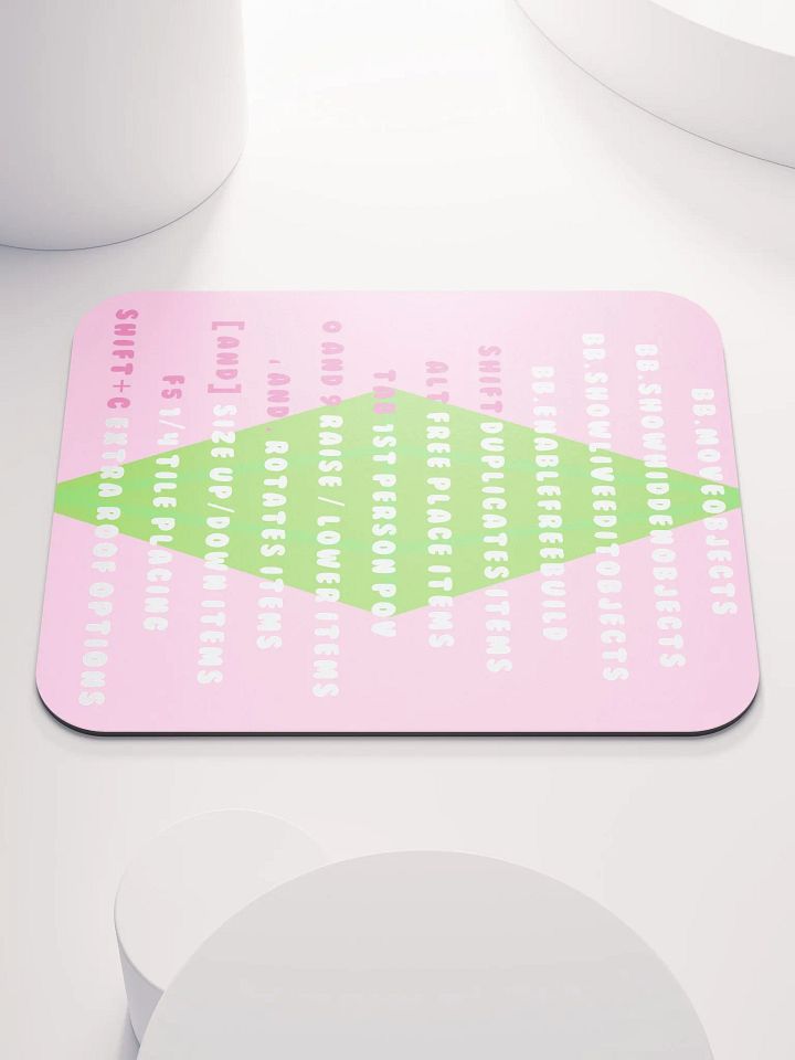 Pink Cheat Sheet Mouse Pad product image (1)