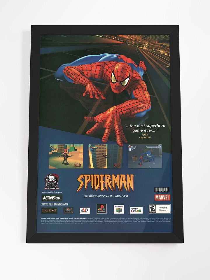Spider-Man Game Advertisement Poster from 2000 - Size: 12" x 18" product image (2)