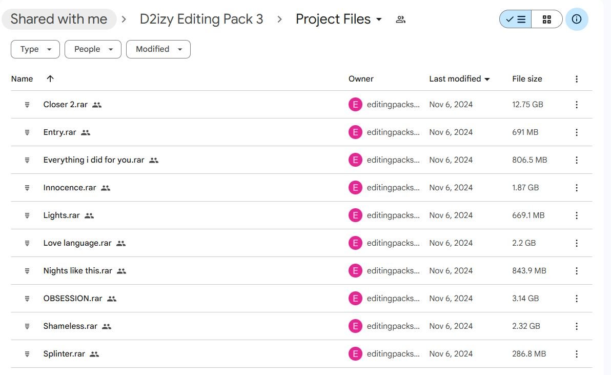 D2 Editing pack 3 product image (3)