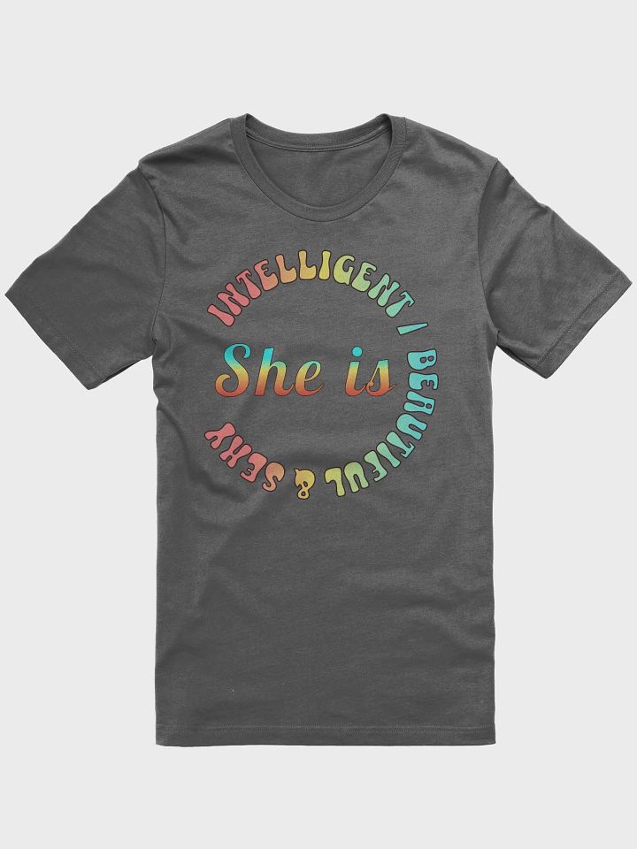 She Is Intelligent Beautiful And Sexy Empowerment Circle T-Shirt product image (1)