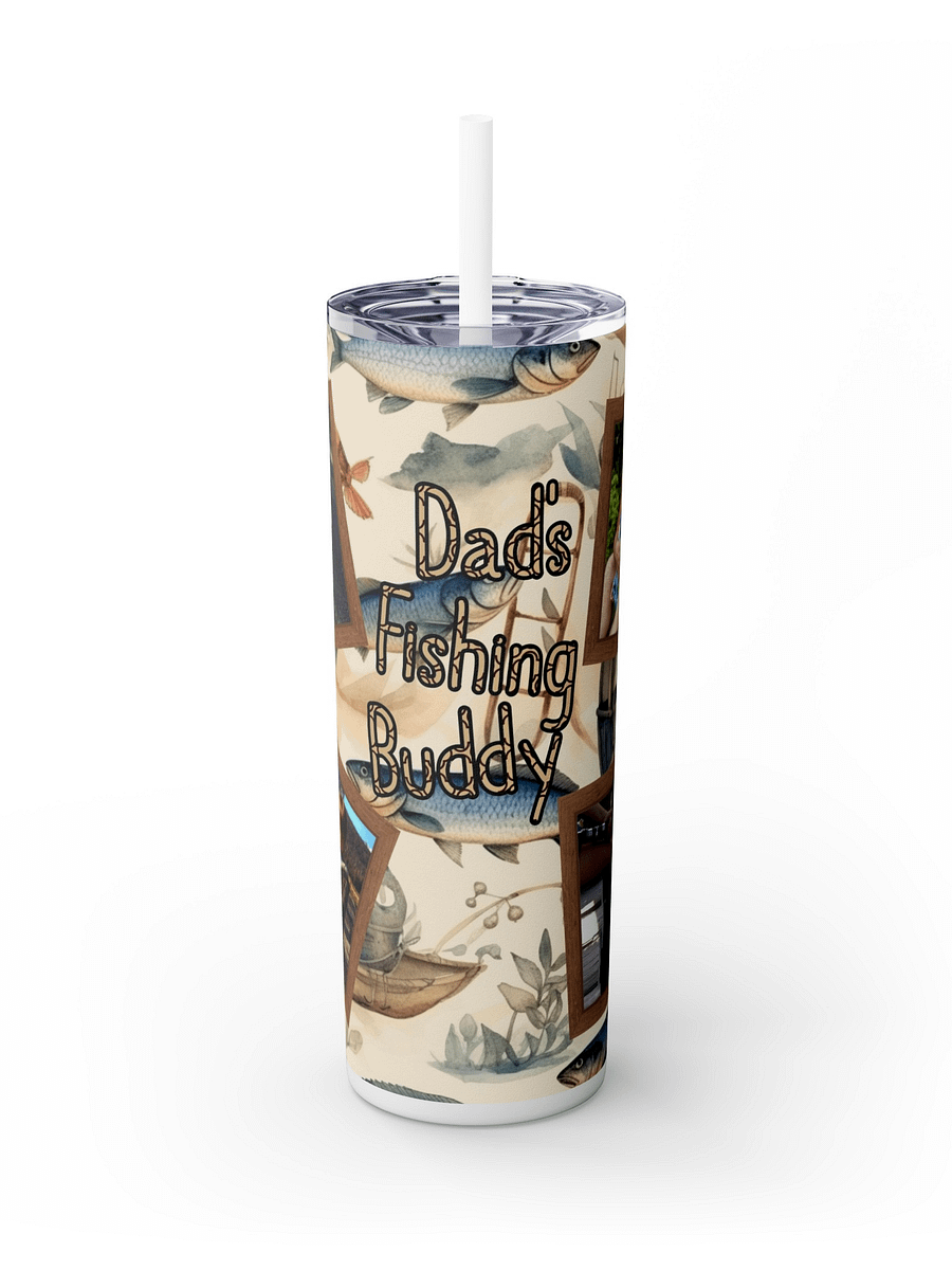 Dad's Fishing Buddy Skinny Tumbler Wrap product image (2)