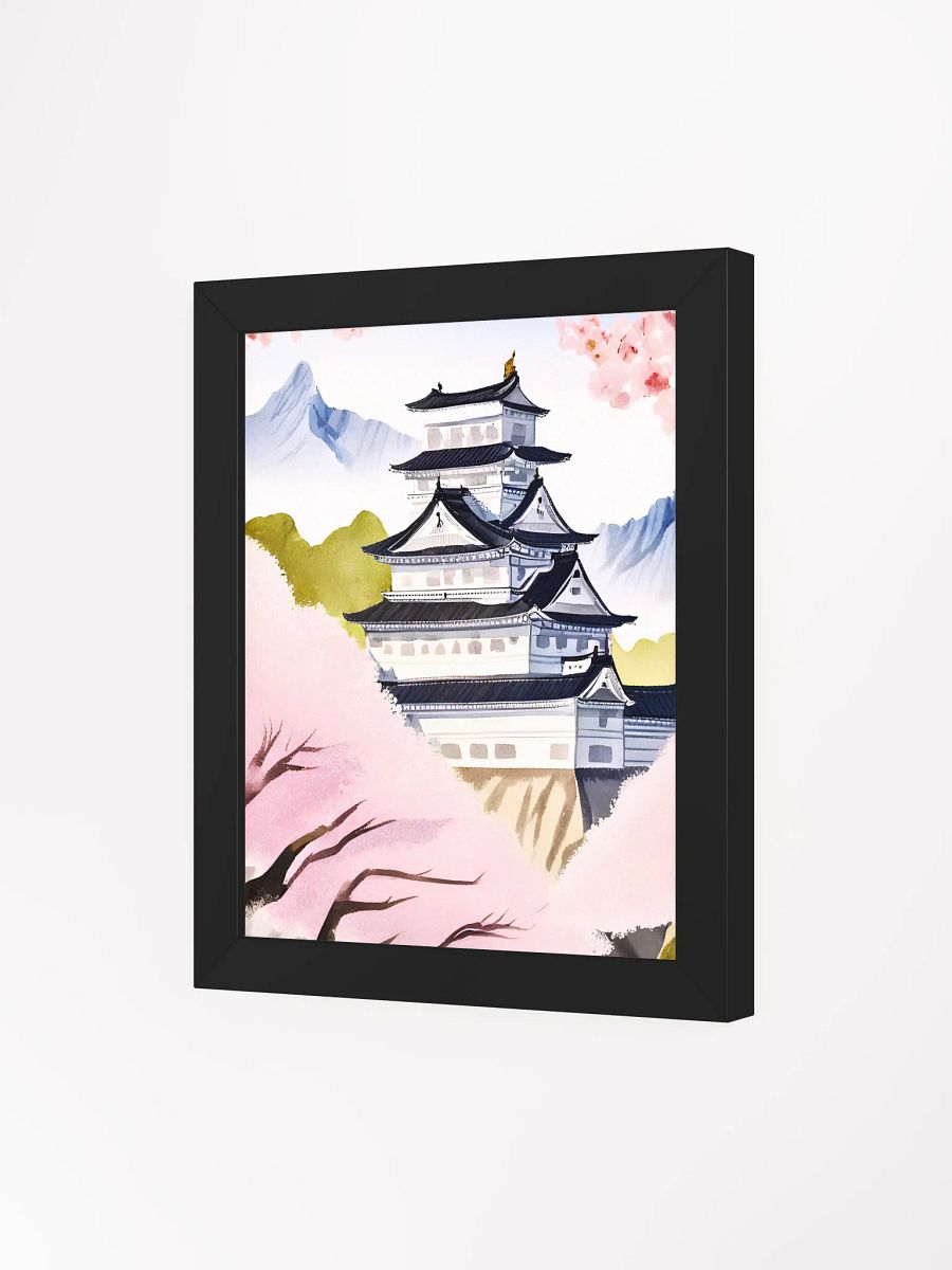 Sakura Serenity: Japanese Castle Framed Poster product image (22)