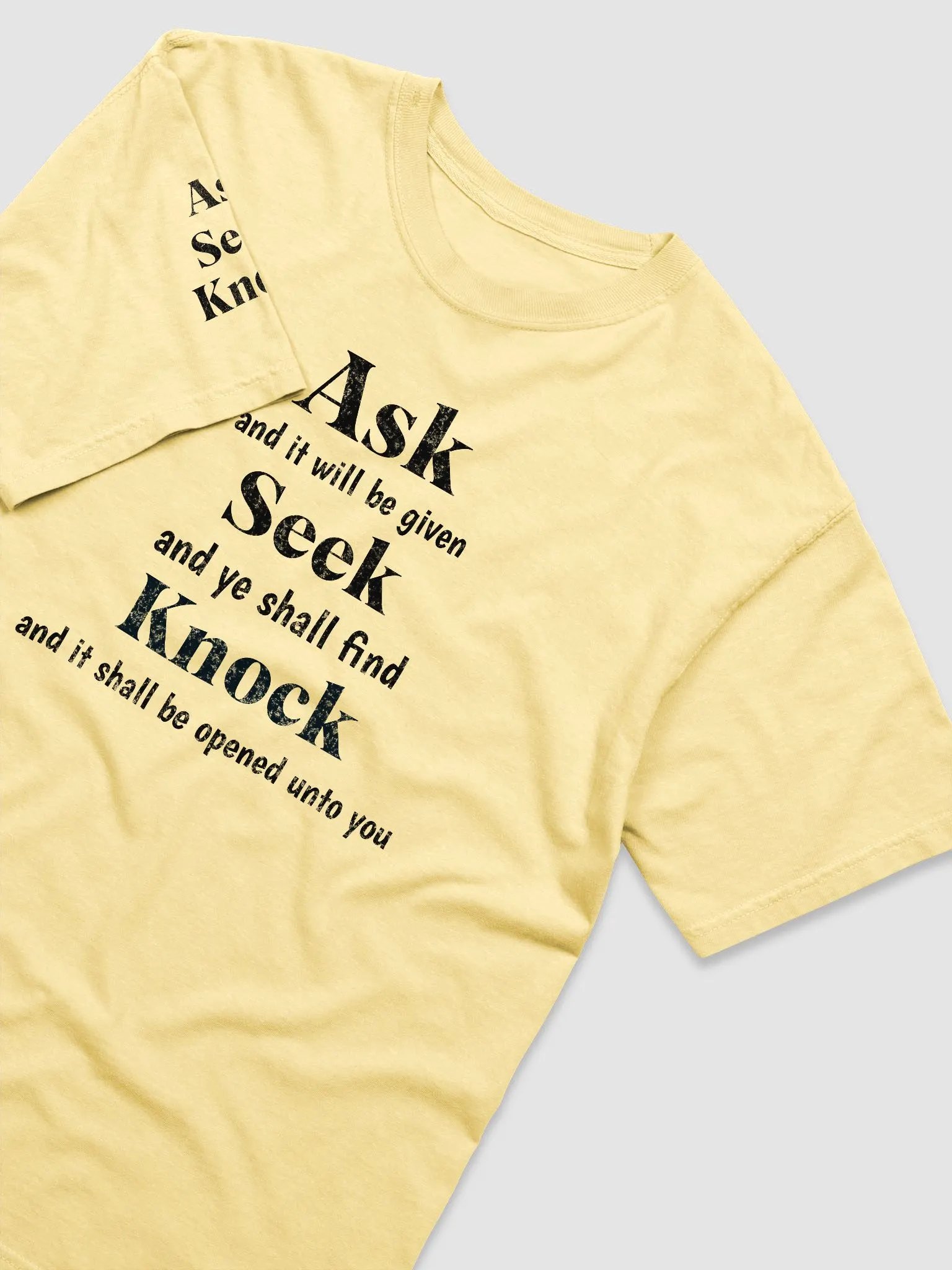 Ask ,Seek And Knock Tee product image (21)