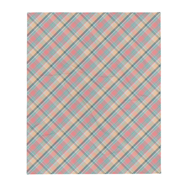 Summer Plaid Throw Blanket product image (1)