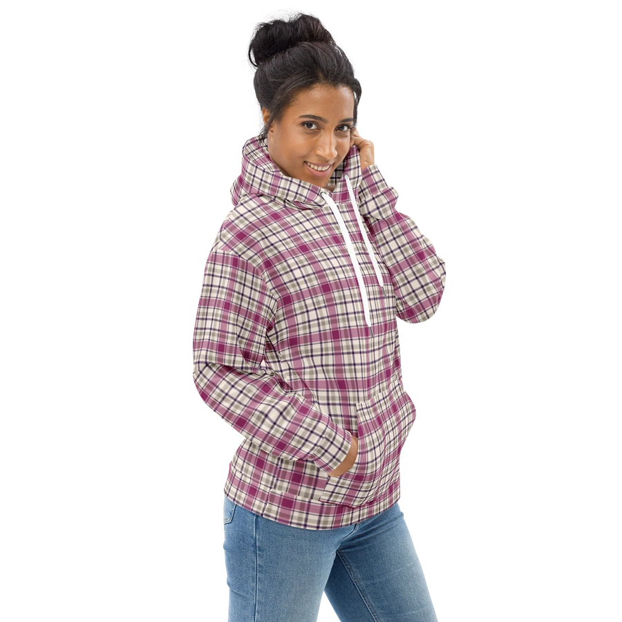 Magenta and Gray Plaid Hoodie product image (1)