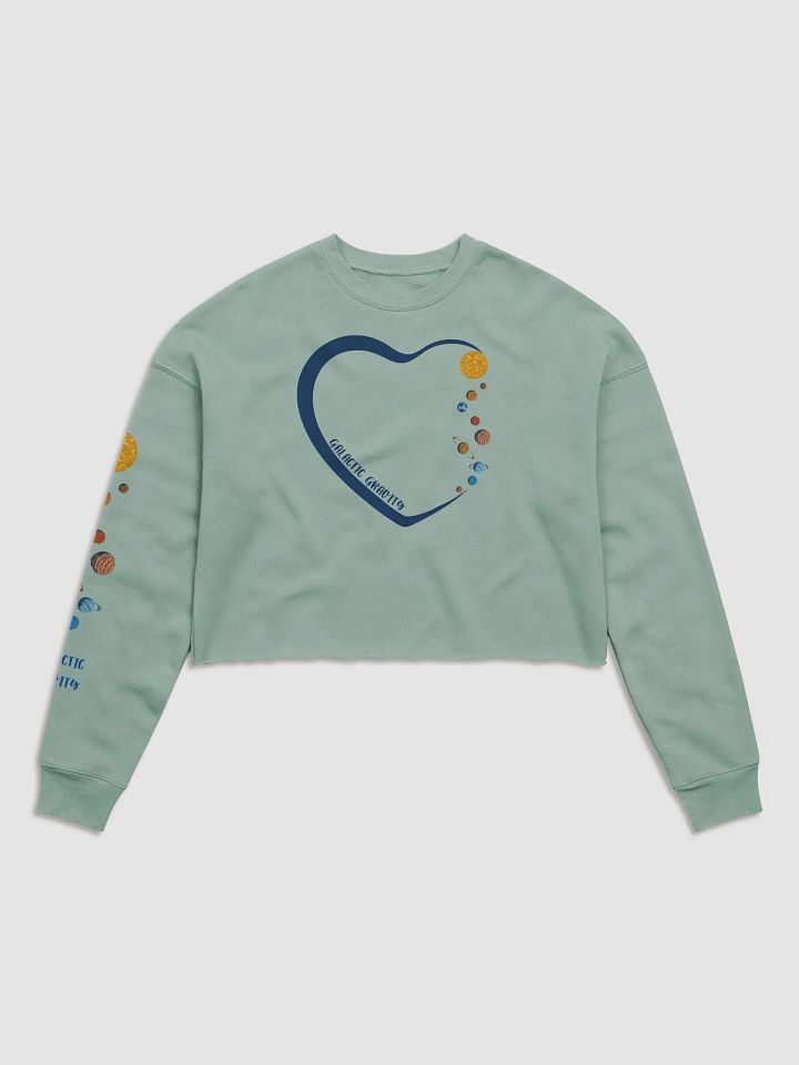 Heart Galactic Gravity Astrology Solar System Zodiac Quantum Physics Cozy crop top! Astrology gift! product image (1)
