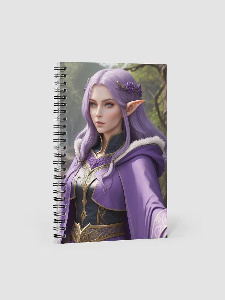 Fae Woman in Purple Spiral Notebook product image (1)