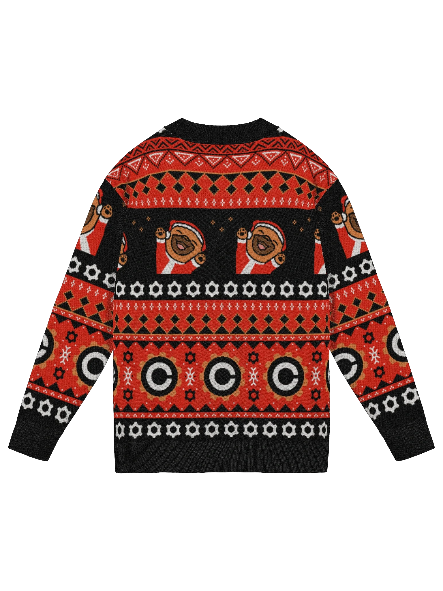 Knitted Cardigan Without Pocket [Black] product image (2)