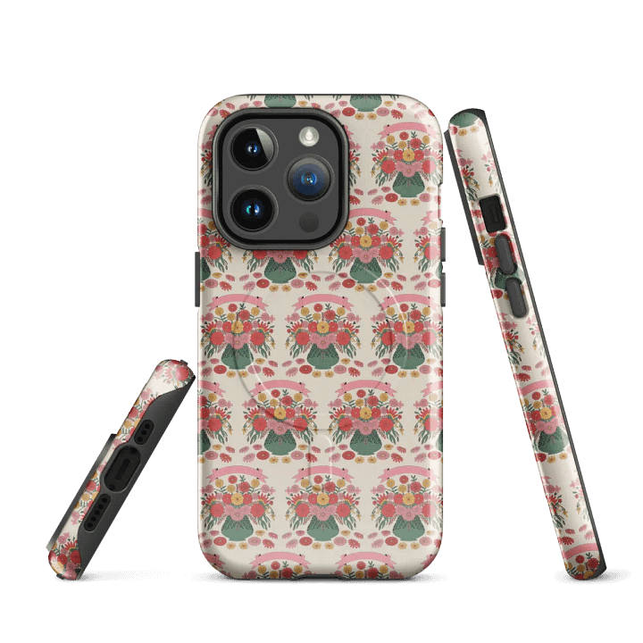 Floral Harmony MagSafe® iPhone® Tough Case product image (3)