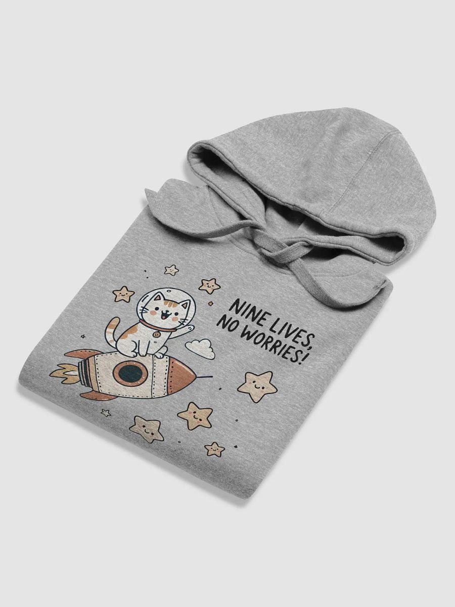 Nine lives, no worries hoodie product image (6)