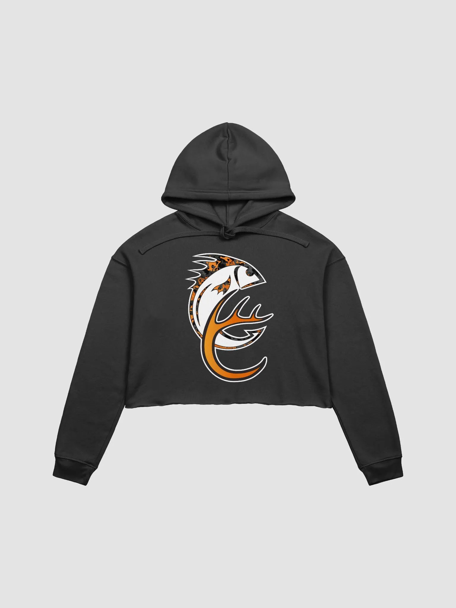 Cast And Camo Fleece Crop Hoodie product image (1)