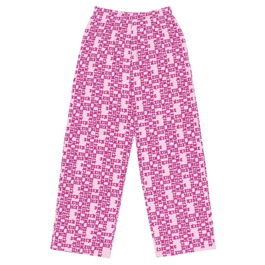 Kiss Me Pattern | All-Over Print Unisex Wide-Leg Pants product image (1)