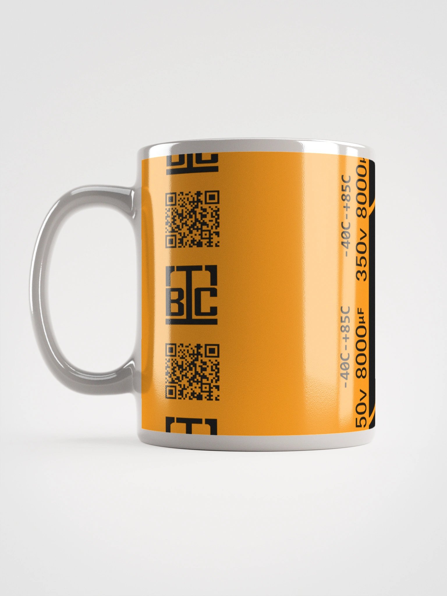 Capacitor Glossy Mug - ORANGE product image (2)
