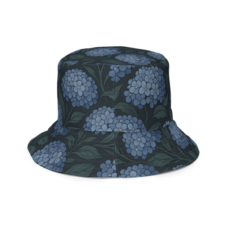 Blue Hydrangea Reversible Bucket Hat – Coastal, Garden & Travel Sun Hat product image (5)