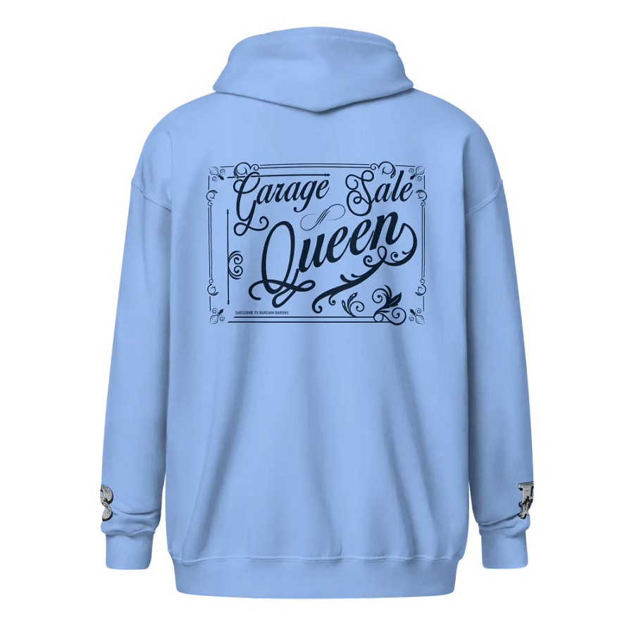 GARAGE SALE QUEEN (Zipper Hoodie - Light) product image (2)