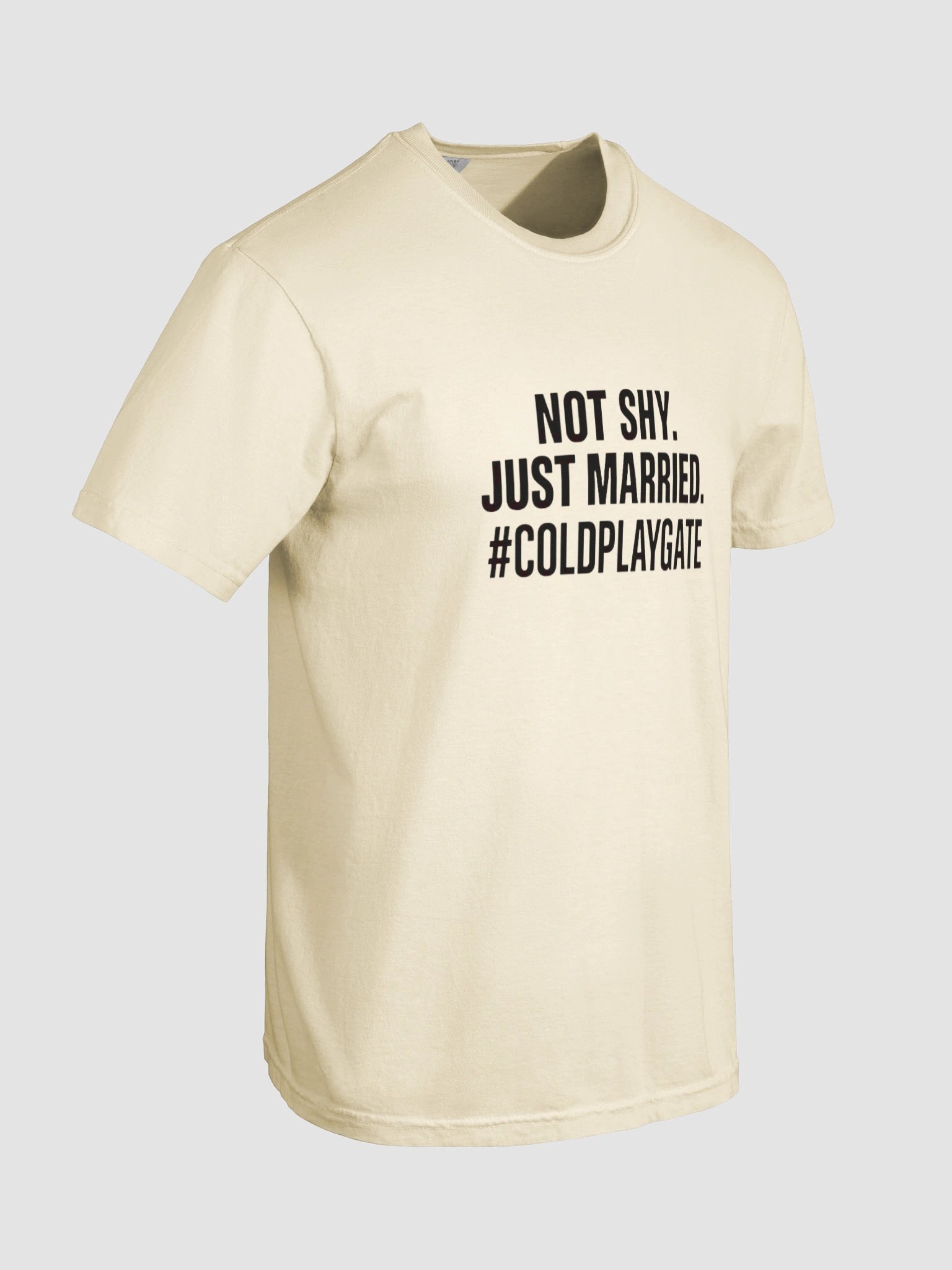Not Shy Just Married Shirt – #Coldplaygate Kiss Cam Meme T-shirt product image (16)