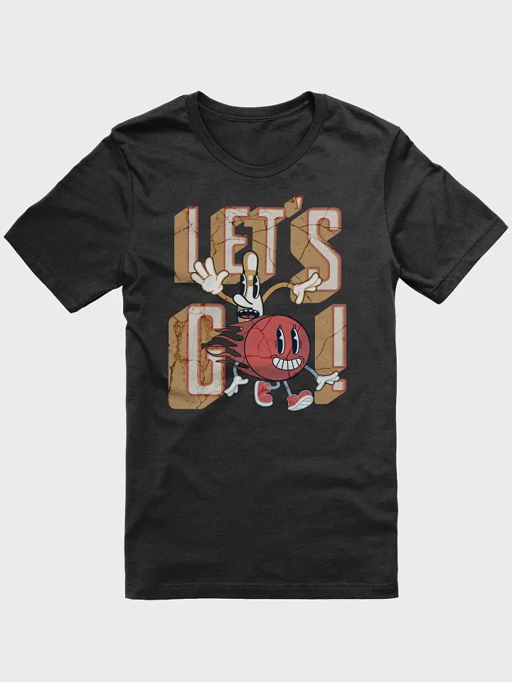 Lets Go Mascot Bowling Energetic Animated T-Shirt product image (7)