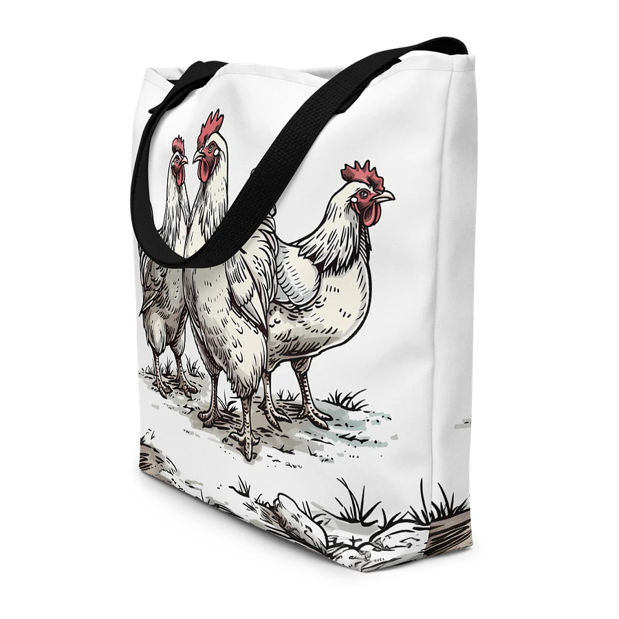 Tote Bag: Chicken Lover Farm Animals Themed Fashion Art Design product image (4)