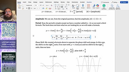 Find the amplitude, period, and phase shift of each function. Graph each function. Be sure to label key points. Show at least two periods.