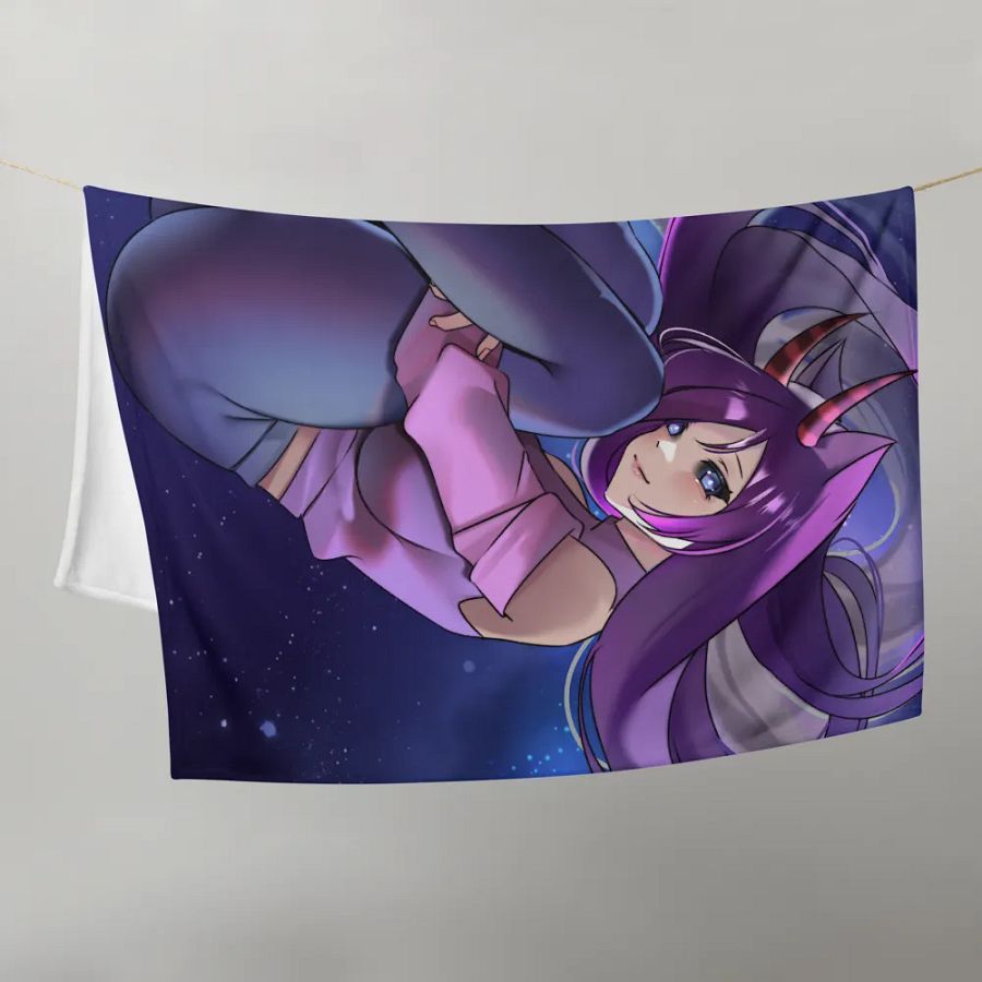 Clutzymina in Space Throw Blanket product image (9)
