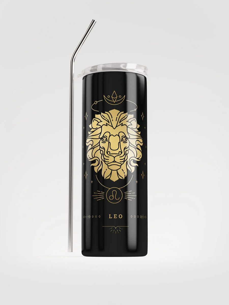 Radiate Leo Pride with our Stainless Steel Zodiac Tumbler | Eco-Friendly, Leo-Inspired Design! product image (1)