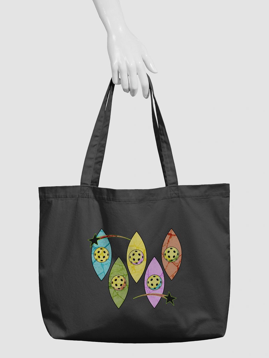 Mid Century Y2K Pickleball Eco-Friendly Organic Tote Bag product image (6)
