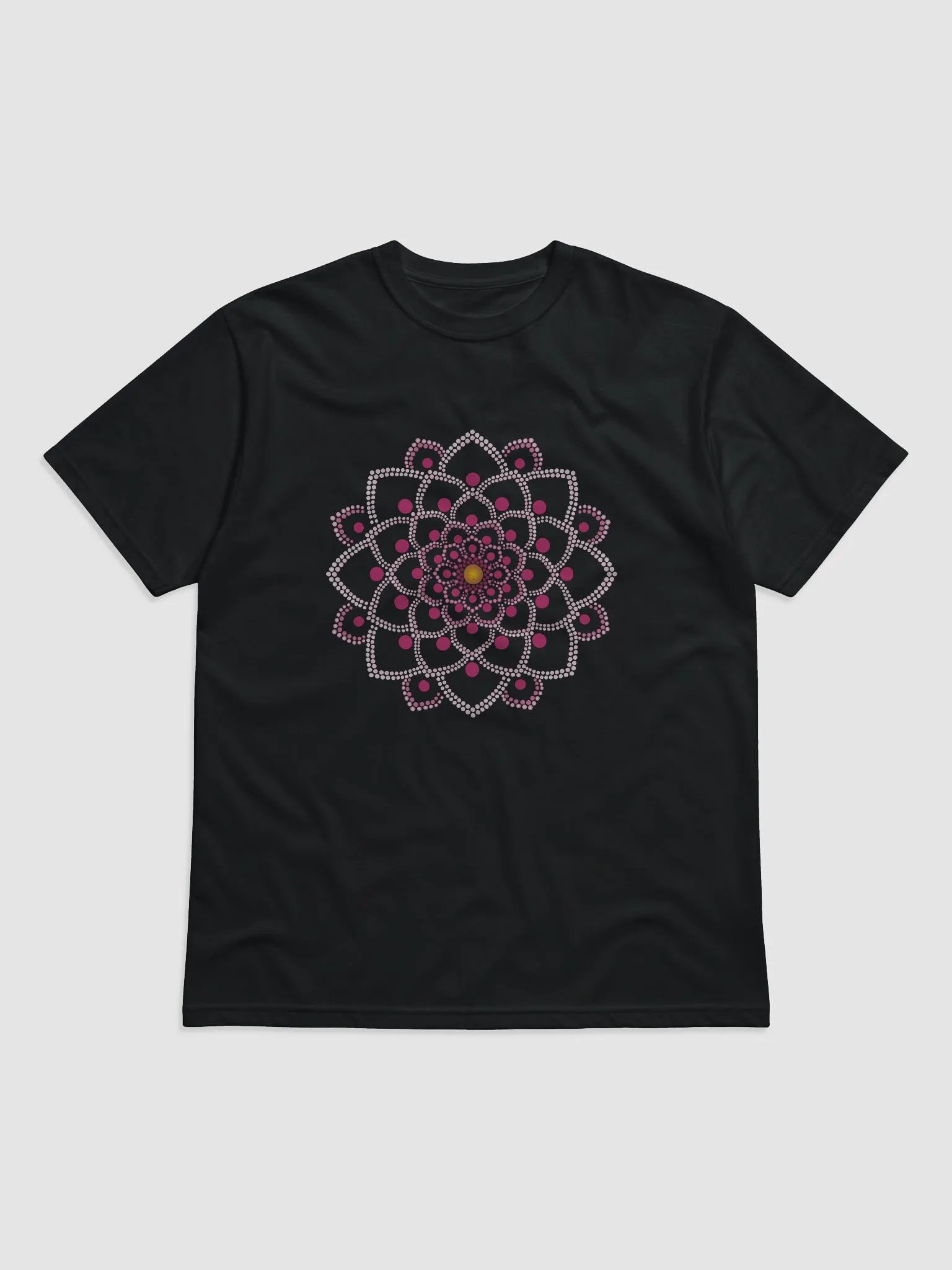 Simple Pink Mandala Unisex Organic T-Shirt product image (1)