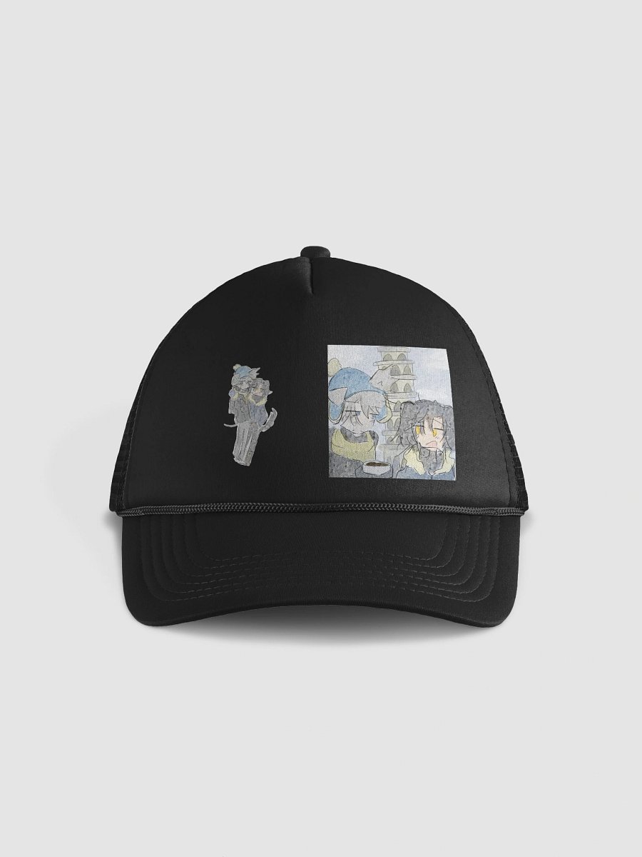 Grey hound and the black-coated retriever Vacation hat product image (1)