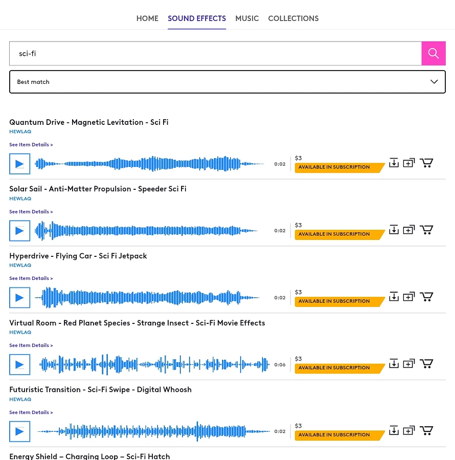 Sci-Fi sound effects for download and AI training, by Hewlaq.