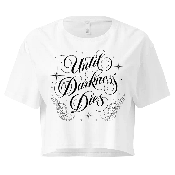 Until Darkness Dies (wings design) Women's Premium Crop Top product image (109)
