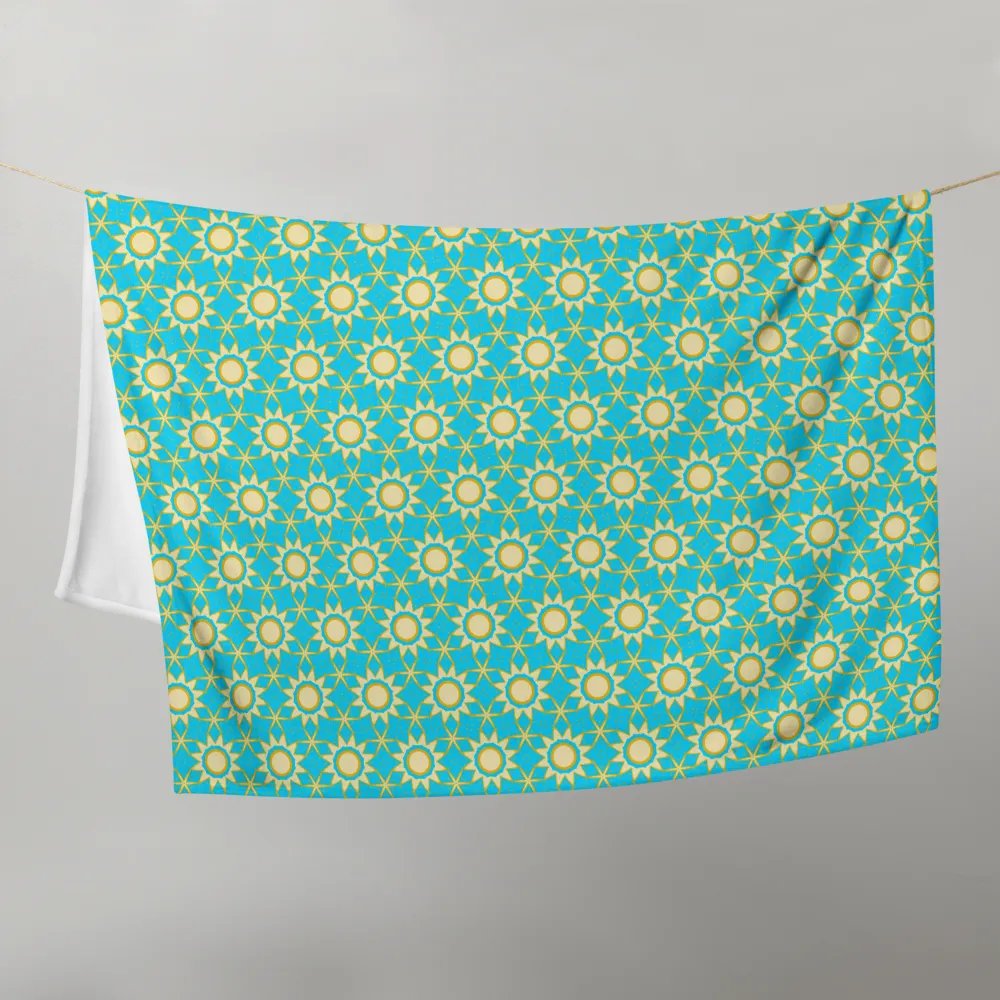 Celestial Sun & Stars Seamless Patterned Throw Blanket product image (11)