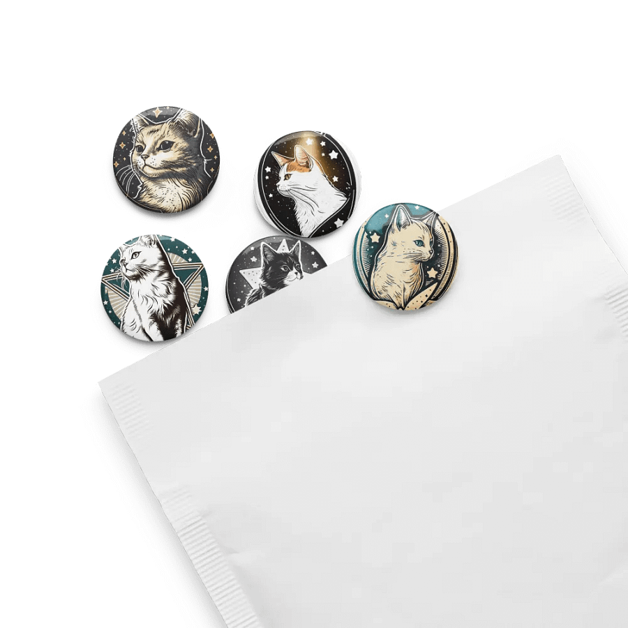 Starry Cat Pin Button Set product image (13)