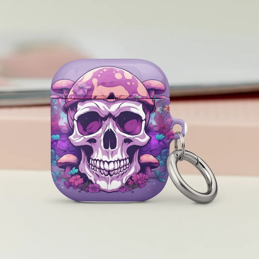 Psychedelic Mushroom Skull AirPods® Case product image (4)