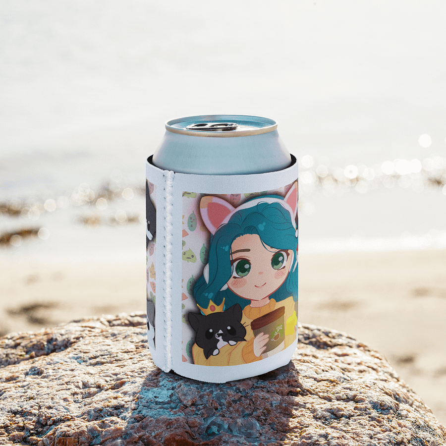 Al & Kitties Drink Koozie Blue product image (8)