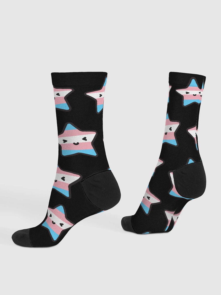 Trans Pride Lucy Black Socks product image (4)