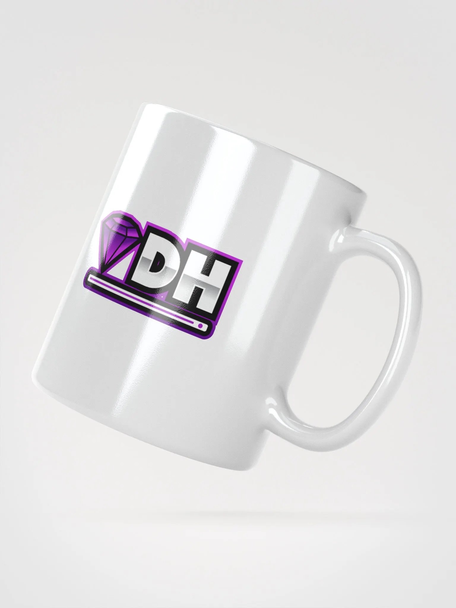 DiamondHost White Glossy Mug product image (2)