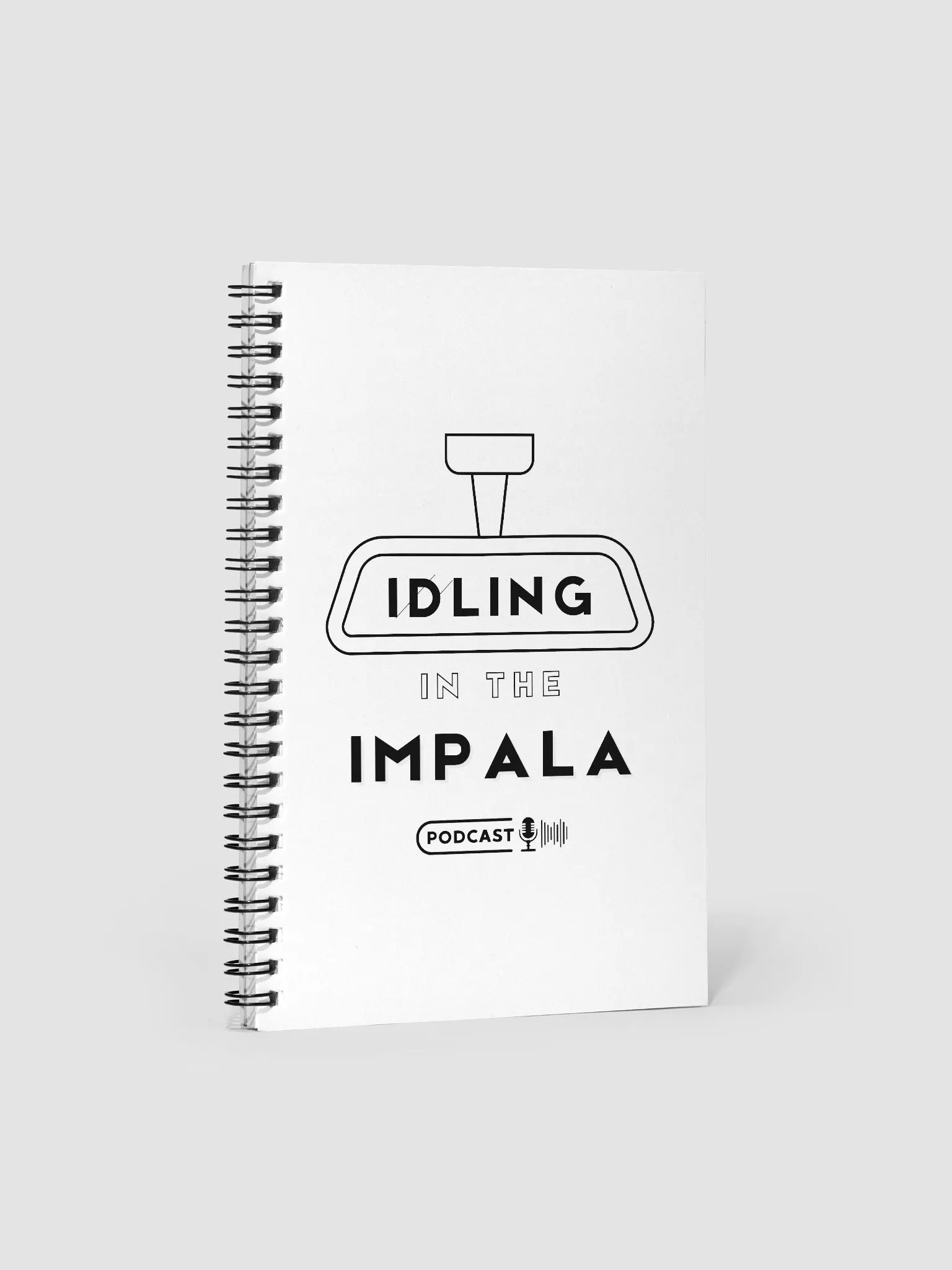 Idling in the Impala - White Notebook product image (1)