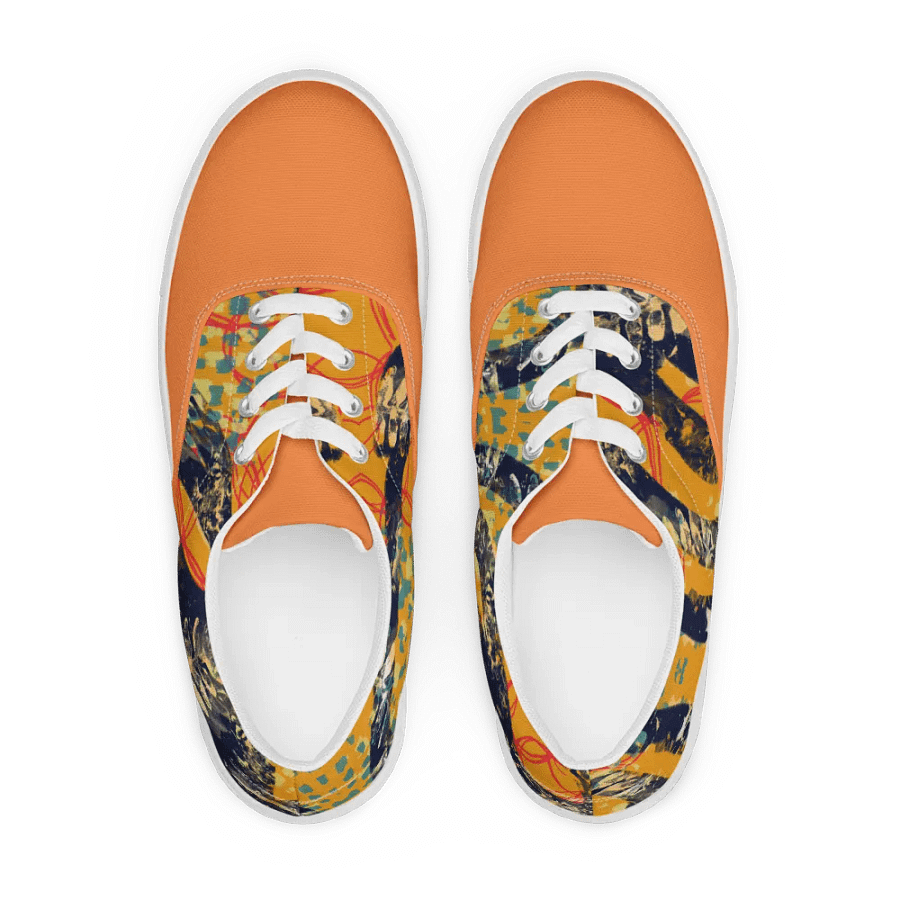 funky orange canvas shoes product image (1)