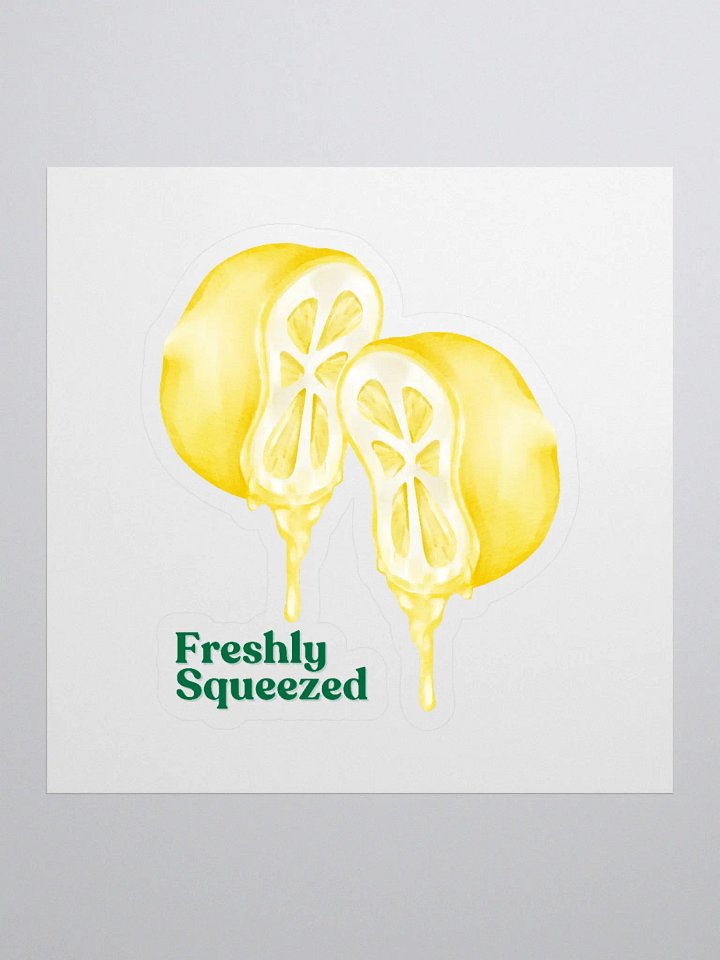 Freshly Squeezed Lemon Kiss Cut Stickers product image (1)