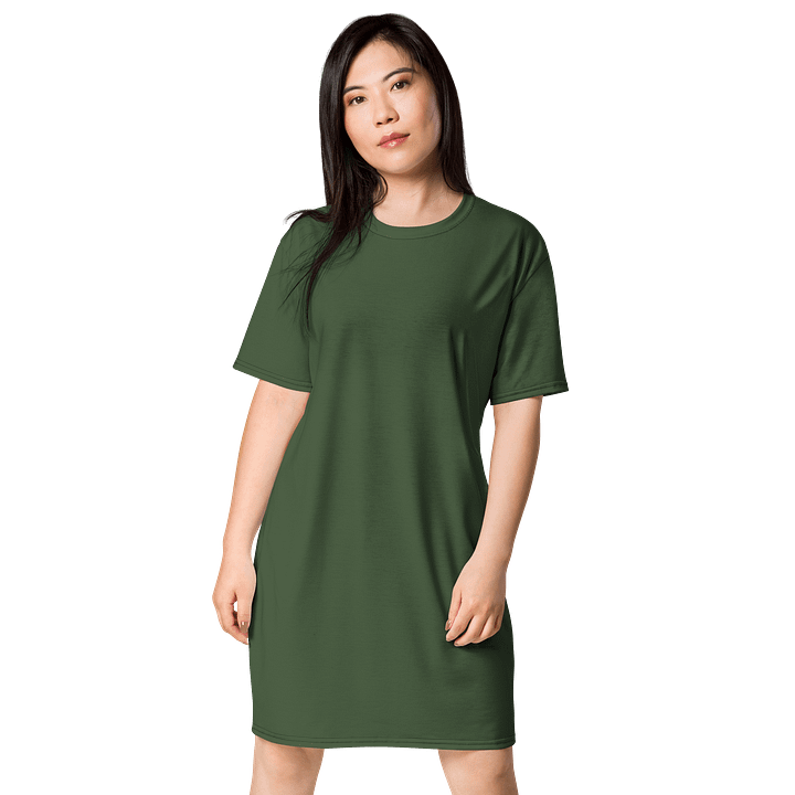Oversized T-Shirt Dress - Earthy Tom Thumb, Sizes 2XS-6XL product image (1)