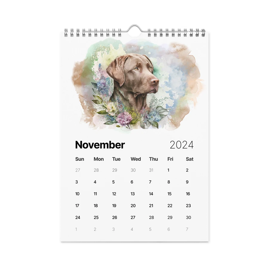 Watercolor Dogs 2024 Wall Calendar, 12 Month product image (15)