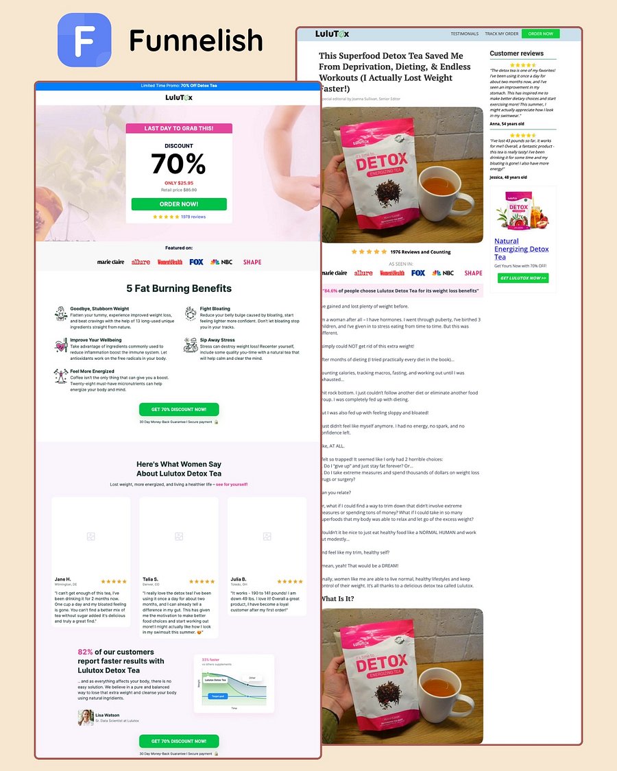 Lulutox Detos Funnel | Funnelish product image (1)